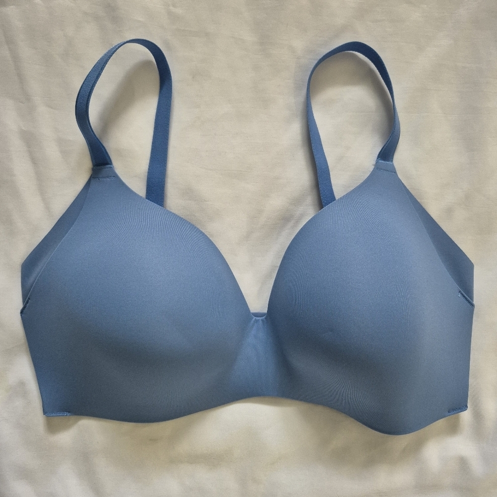 Knix WingWoman Contour Bra Chambray Blue Size 6 32DD - Picture 6 of 12